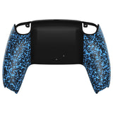 eXtremeRate Textured Blue Custom Back Housing Bottom Shell Compatible with ps5 Controller, Replacement Back Shell Cover Compatible with ps5 Controller - DPFP3016