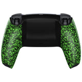 eXtremeRate Textured Green Custom Back Housing Bottom Shell Compatible with ps5 Controller, Replacement Back Shell Cover Compatible with ps5 Controller - DPFP3017