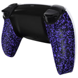eXtremeRate Textured Purple Custom Back Housing Bottom Shell Compatible with ps5 Controller, Replacement Back Shell Cover Compatible with ps5 Controller - DPFP3018