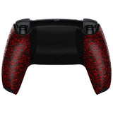 eXtremeRate Textured Red Custom Back Housing Bottom Shell Compatible with ps5 Controller, Replacement Back Shell Cover Compatible with ps5 Controller - DPFP3015