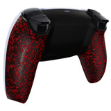 eXtremeRate Textured Red Custom Back Housing Bottom Shell Compatible with ps5 Controller, Replacement Back Shell Cover Compatible with ps5 Controller - DPFP3015