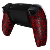 eXtremeRate Textured Red Custom Back Housing Bottom Shell Compatible with ps5 Controller, Replacement Back Shell Cover Compatible with ps5 Controller - DPFP3015