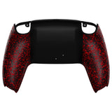 eXtremeRate Textured Red Custom Back Housing Bottom Shell Compatible with ps5 Controller, Replacement Back Shell Cover Compatible with ps5 Controller - DPFP3015