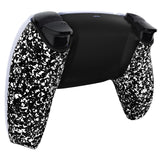 eXtremeRate Textured White Custom Back Housing Bottom Shell Compatible with ps5 Controller, Replacement Back Shell Cover Compatible with ps5 Controller - DPFP3014