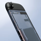 eXtremeRate Replacement DIY Rear Back Plate for Nintendo Switch 2 Handheld Console  (Without Kickstand) - Clear Glacier Blue - GLTNTM003