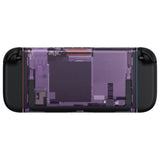 eXtremeRate Replacement DIY Rear Back Plate for Nintendo Switch 2 Handheld Console  (Without Kickstand) - Clear Atomic Purple - GLTNTM001