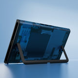 eXtremeRate Replacement DIY Rear Back Plate for Nintendo Switch 2 Handheld Console  (Without Kickstand) - Clear Blue - GLTNTM005