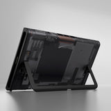 eXtremeRate Replacement DIY Rear Back Plate for Nintendo Switch 2 Handheld Console  (Without Kickstand) - Clear Slate Black - GLTNTM002