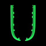 eXtremeRate Replacement Decorative Strips for Joycon 2 of Nintendo Switch 2 - Glow in Dark - Green - CULNTM007