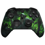 eXtremeRate Dark Carnival Replacement Front Housing Shell Case with Thumbstick Accent Rings for Xbox One Elite Series 2 Controller Model 1797 - ELT156