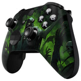 eXtremeRate Dark Carnival Replacement Front Housing Shell Case with Thumbstick Accent Rings for Xbox One Elite Series 2 Controller Model 1797 - ELT156