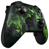 eXtremeRate Dark Carnival Replacement Front Housing Shell Case with Thumbstick Accent Rings for Xbox One Elite Series 2 Controller Model 1797 - ELT156