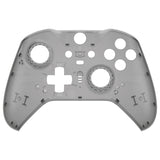 eXtremeRate Replacement Front Housing Shell Case for Xbox One Elite Series 2 & Elite 2 Core Controller (Model 1797) - Clear Black - ELM508