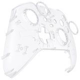 eXtremeRate Replacement Front Housing Shell Case for Xbox One Elite Series 2 & Elite 2 Core Controller (Model 1797) - Transparent Clear - ELM503