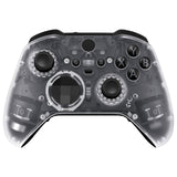 eXtremeRate Replacement Front Housing Shell Case for Xbox One Elite Series 2 & Elite 2 Core Controller (Model 1797) - Transparent Clear - ELM503