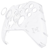 eXtremeRate Replacement Front Housing Shell Case for Xbox One Elite Series 2 & Elite 2 Core Controller (Model 1797) - Transparent Clear - ELM503