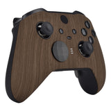 eXtremeRate Replacement Front Housing Shell Case for Xbox One Elite Series 2 & Elite 2 Core Controller (Model 1797) - Wood Grain - ELS201