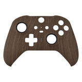 eXtremeRate Replacement Front Housing Shell Case for Xbox One Elite Series 2 & Elite 2 Core Controller (Model 1797) - Wood Grain - ELS201