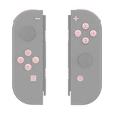 eXtremeRate Cherry Blossoms Pink Replacement ABXY Direction Keys SR SL L R ZR ZL Trigger Buttons Springs, Full Set Buttons Repair Kits with Tools for NS Switch JoyCon & OLED JoyCon - JoyCon Shell NOT Included - AJ206