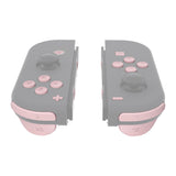 eXtremeRate Cherry Blossoms Pink Replacement ABXY Direction Keys SR SL L R ZR ZL Trigger Buttons Springs, Full Set Buttons Repair Kits with Tools for NS Switch JoyCon & OLED JoyCon - JoyCon Shell NOT Included - AJ206