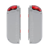 eXtremeRate Replacement ABXY Direction Keys SR SL L R ZR ZL Trigger Buttons, Full Set Buttons for NS Switch JoyCon & OLED JoyCon - Chrome Red Glossy - AJ303
