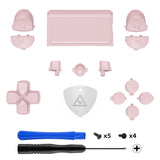 eXtremeRate Replacement D-pad R1 L1 R2 L2 Triggers Touchpad Action Home Share Options Buttons, Cherry Blossoms Full Set Buttons Repair Kits with Tool for PS4 Slim PS4 Pro CUH-ZCT2 Controller - SP4J0409