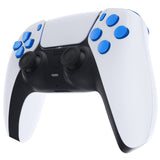eXtremeRate Replacement D-pad R1 L1 R2 L2 Triggers Share Options Face Buttons, Blue Full Set Buttons Compatible with ps5 Controller BDM-010 & BDM-020 - JPF1005G2