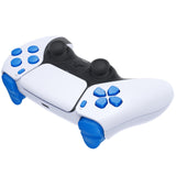 eXtremeRate Replacement D-pad R1 L1 R2 L2 Triggers Share Options Face Buttons, Blue Full Set Buttons Compatible with ps5 Controller BDM-010 & BDM-020 - JPF1005G2