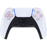 eXtremeRate Replacement D-pad R1 L1 R2 L2 Triggers Share Options Face Buttons, Cherry Blossoms Pink Full Set Buttons Compatible with ps5 Controller BDM-010 & BDM-020 - JPF1012G2