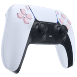 eXtremeRate Replacement D-pad R1 L1 R2 L2 Triggers Share Options Face Buttons, Cherry Blossoms Pink Full Set Buttons Compatible with ps5 Controller BDM-010 & BDM-020 - JPF1012G2