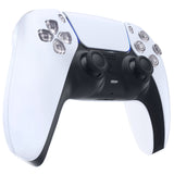 eXtremeRate Replacement D-pad R1 L1 R2 L2 Triggers Share Options Face Buttons, Clear Full Set Buttons Compatible with ps5 Controller BDM-010 & BDM-020 - JPF3001G2