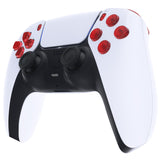 eXtremeRate Replacement D-pad R1 L1 R2 L2 Triggers Share Options Face Buttons, Clear Red Full Set Buttons Compatible with ps5 Controller BDM-010 & BDM-020 - JPF3002G2