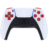 eXtremeRate Replacement D-pad R1 L1 R2 L2 Triggers Share Options Face Buttons, Passion Red Full Set Buttons Compatible with ps5 Controller BDM-010 & BDM-020 - JPF1021G2
