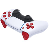 eXtremeRate Replacement D-pad R1 L1 R2 L2 Triggers Share Options Face Buttons, Passion Red Full Set Buttons Compatible with ps5 Controller BDM-010 & BDM-020 - JPF1021G2