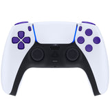 eXtremeRate Replacement D-pad R1 L1 R2 L2 Triggers Share Options Face Buttons, Purple Full Set Buttons Compatible with ps5 Controller BDM-010 & BDM-020 - JPF1007G2