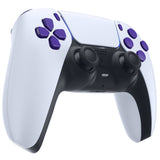 eXtremeRate Replacement D-pad R1 L1 R2 L2 Triggers Share Options Face Buttons, Purple Full Set Buttons Compatible with ps5 Controller BDM-010 & BDM-020 - JPF1007G2