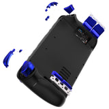 eXtremeRate Chrome Blue Replacement Full Set Buttons for Steam Deck LCD - JESDD004