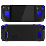 eXtremeRate Chrome Blue Replacement Full Set Buttons for Steam Deck LCD - JESDD004