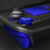 eXtremeRate Chrome Blue Replacement Full Set Buttons for Steam Deck LCD - JESDD004