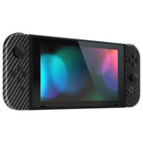 eXtremeRate Graphite Carbon Fiber Handheld Controller Housing with Buttons, DIY Replacement Shell Case for NS Switch JoyCon & OLED JoyCon – Joycon and Console NOT Included - CS209