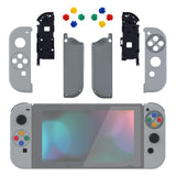 eXtremeRate SFC SNES Classic EU Style Joycon Handheld Controller Housing with Coloful Buttons, DIY Replacement Shell Case for NS Switch JoyCon & OLED JoyCon – Joycon and Console NOT Included - CT118