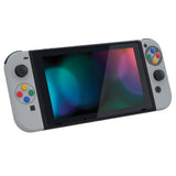 eXtremeRate SFC SNES Classic EU Style Joycon Handheld Controller Housing with Coloful Buttons, DIY Replacement Shell Case for NS Switch JoyCon & OLED JoyCon – Joycon and Console NOT Included - CT118