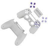 eXtremeRate Classics SNES Style Front Back Shell Touchpad for Controller, Replacement Housing Shell with Face Buttons for PS4 Slim PS4 Pro CUH-ZCT2 Controller - SP4SX08