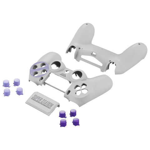 eXtremeRate Classics SNES Style Front Back Shell Touchpad
