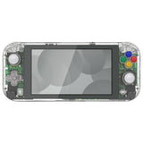 eXtremeRate Crystal Clear DIY Replacement Shell for NS Switch Lite, NSL Handheld Controller Housing with Screen Protector, Custom Case Cover for NS Switch Lite - DLP323
