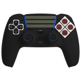 Full Set Housing Shell with Action Buttons Touchpad Cover, SFC SNES Classic EU Replacement Decorative Trim Shell Front Back Plates Compatible with ps5 Controller BDM-010/020/030/040/050 - QPFT1001G3