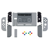 eXtremeRate Back Plate for Nintendo Switch Console, NS Joycon Handheld Controller Housing with Buttons, DIY Replacement Shell for Nintendo Switch - SFC SNES Classic EU - QT118