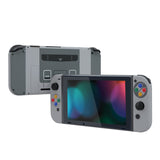 eXtremeRate Back Plate for Nintendo Switch Console, NS Joycon Handheld Controller Housing with Buttons, DIY Replacement Shell for Nintendo Switch - SFC SNES Classic EU - QT118