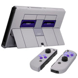 eXtremeRate Replacement Full Set Shell for Nintendo Switch OLED - Classic SNES Style - QNSOY7003