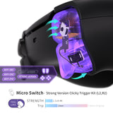 eXtremeRate Strong Version Whole Clicky Kit V2 for PS5 Controller BDM-040/050/060 Shoulder Face Buttons, Micro Switch L2R2 Clicky Hair Trigger Kit and Tactile L1R1 Face Buttons Mouse Click for PS5 Controller - PFMD017V2